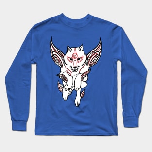 Okami Wolf Jump Long Sleeve T-Shirt